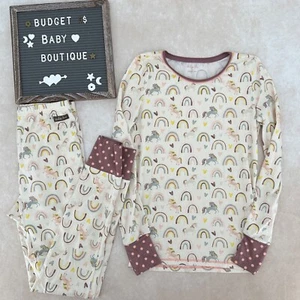 MATILDA JANE Rainbow Unicorn Pajamas Lounge Pj Set Size 14 - Picture 1 of 3