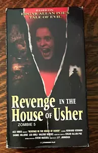 VHS TAPE~ REVENGE IN THE HOUSE OF USHER~ 1993~ZOMBIE 5~ EDGAR ALLAN POE - Picture 1 of 6