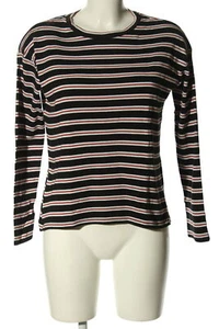 EDC Maglietta a righe Donna Taglia IT 40 nero-bianco-ruggine stile casual - Foto 1 di 5
