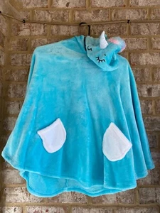 XOXO Girl Unicorn Hoodie Cape Light Blue Size L/XL soft fabric - Picture 1 of 6