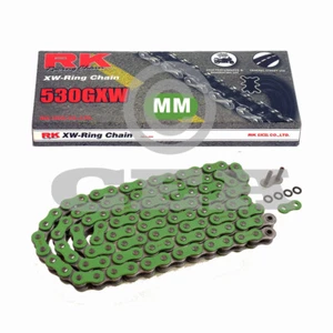 Motocicleta Cadena Verde XW Anillo RK mm530gxw CON 96 rollos Y - Picture 1 of 1