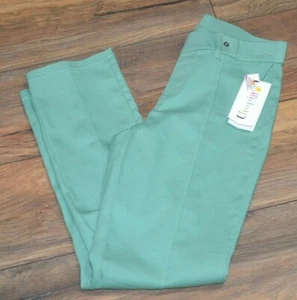 Utopia By HUE Juniper Leggings Pull On Super Stretch Pants Pintuck Twill Small - Picture 1 of 5