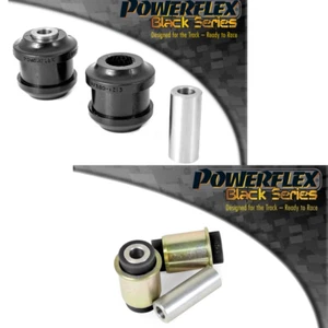 For Saab 9-3 2003-2014 Powerflex Poly BLACK Rear Arm Bushes PFR80-1215/1216BLK - Picture 1 of 3