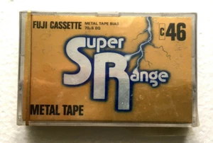 FUJI SUPER RANGE METAL C-46 casete de audio cinta en blanco sellado Japón tipo IV - Imagen 1 de 2