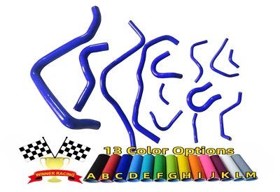 Manguera calefactora radiador silicona AZUL Fit Honda Prelude BB1 2.2 H22A; BB3 2.0 92-96 Foto 1 de 4