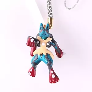 Mega Lucario Pokemon Netsuke Correa Mini Figura Leyenda Batalla de Japón - Imagen 1 de 7