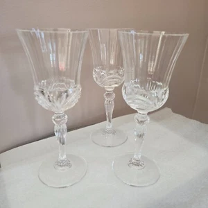 Royal Crystal Rock Aurea Glass Wine/Water 4fl oz Set of 3 - Picture 1 of 4