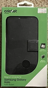 Phone Case For Samsung Galaxy Halo Folio Wallet Credit Card Holder Kickstand NEW - Picture 1 of 3