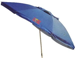 Tommy Bahama Beach Umbrella with anchor-8 ft Rich blue - Picture 1 of 2