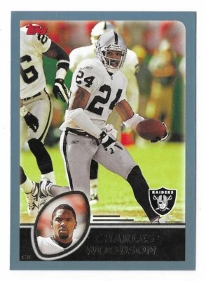 CHARLES WOODSON 2003 Topps Football # 184 Oakland Raiders HOF NM - MT - Image 1 of 2
