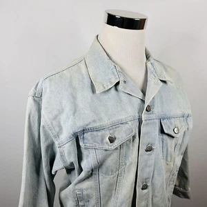 ESPRIT Teens Size Large Vintage 80s 90s Jean Jacket Light Wash 100% Cotton - Picture 1 of 5
