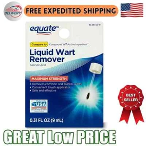 Equate Liquid Wart Remover, Maximum Strength 0.31 oz Free US Shipping avaialble. - Picture 1 of 7