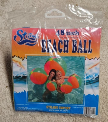 Inflatable Jumbo Beach Ball Strand Pastel 48" - Image 1 of 2