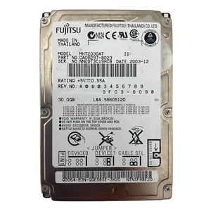 Fujitsu MHT2030AT CA06297-B023 30GB 4200U/min 2MB Cache IDE ATA 2.5" Hard Drive - Picture 1 of 6