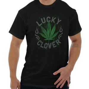 Lucky Clover Funny St Patricks Day Irish Womens or Mens Crewneck T Shirt Tee - Picture 1 of 9