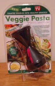 As Seen On TV Veggie Pasta Vegetable Black Spiral Cutter - Picture 1 of 4