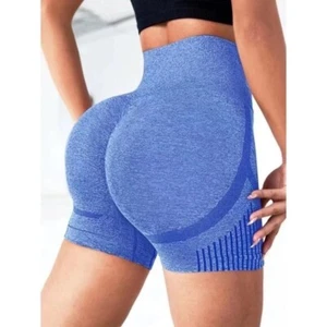 Women Yoga Shorts High Waist Workout Shorts Fitness Yoga Lift Butt Fitness Ladie - Picture 1 of 1