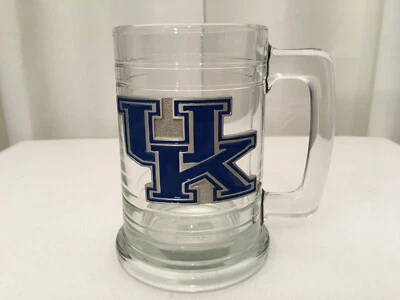 OFFICIAL LICENSED COLLEGIATE PRODUCTS University of Kentucky Glass/Pewter Mug - Image 1 of 4