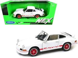 Modellino auto pressofuso 1/24 Welly 1973 Porsche 911 Carrera RS bianco 24086 - Foto 1 di 3