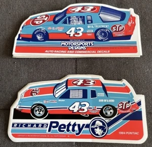 Richard Petty 1984 1987 Pontiac STP Stickers Decals Nascar Petty Enterprises - Picture 1 of 3