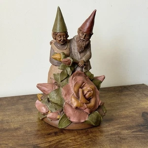 Tom Clark JP and Violet Gnome Sculpture Figurine Statue Vintage Late 80s - Picture 1 of 6