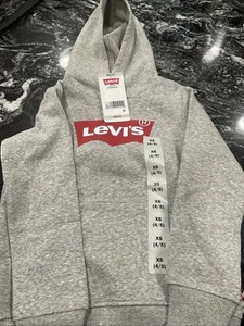 Levi's Boy's Oversized Fit Soft Cozy Fleece Hoodie Size XS 4/5 - Picture 1 of 2