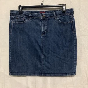 Wrangler Denim Western Style Skirt Women’s Size 16M Stretch Pockets Slit WRASKRR - Picture 1 of 9