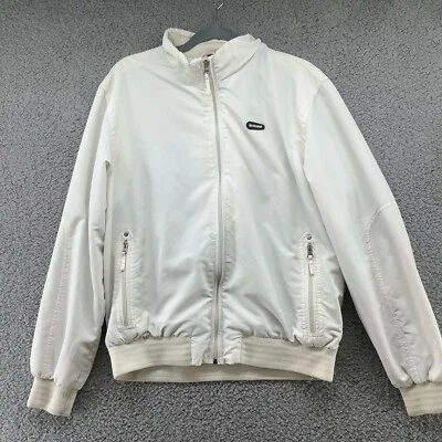 Colmar White Windbreaker Bomber Jacket Mens L Sz 52 Lightweight Zip Outdoors - Image 1 of 4