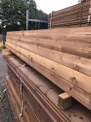 Brown Pressure Treated Planed T&G Loglap Cladding - Image 1 of 4