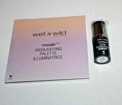 Wet n Wild Megaglo Highlighting Palette + Stick Foundation #849A Lot Of 2 Sealed - Image 1 of 3