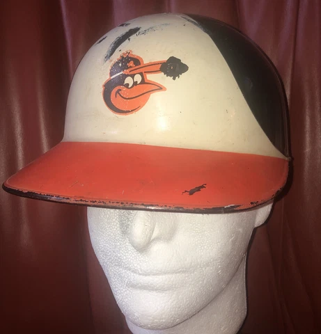 Vtg 1970s Original Style Baltimore Orioles Replica Baseball Batting helmet Cover