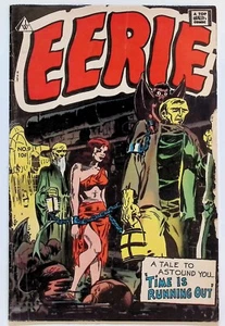 EERIE No. 9 - IW REPRINT OF AVION PRE-CODE HORROR COMIC- WOOD COVER - Picture 1 of 5