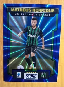 180 MATHEUS HENRIQUE (SASSUOLO) BLU LASER 02/50 CARDS SCORE 2023 2024 PANINI - Picture 1 of 1