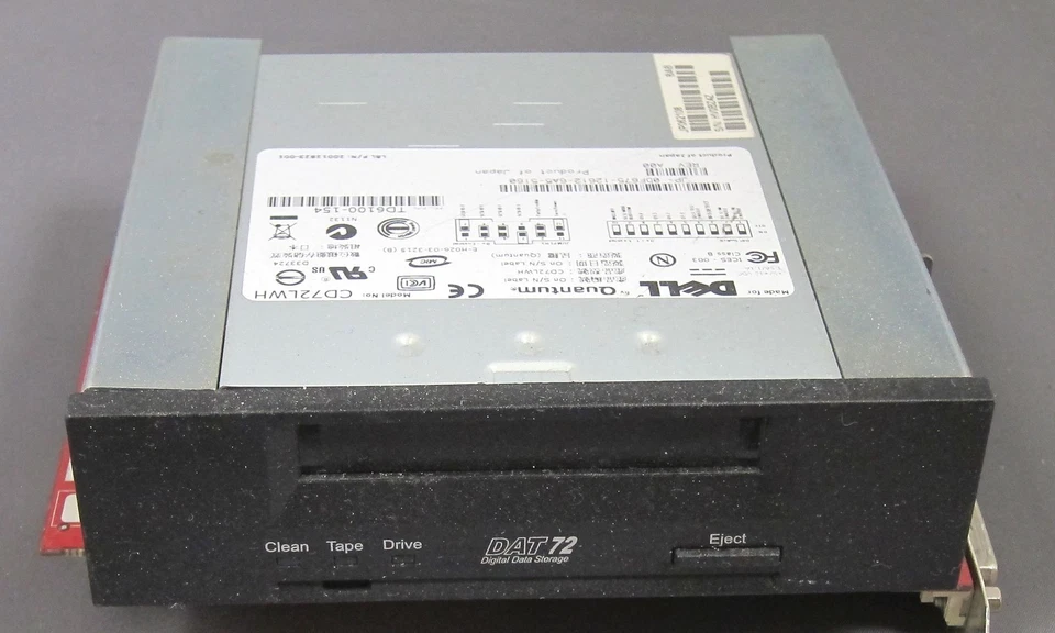 DELL / QUANTUM MODEL CD72LWH DAT 72 SCSI 68 PIN TAPE UNIT INTERNAL GOOD - Image 1 of 1