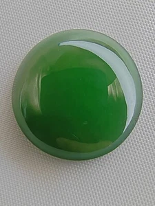 Eisgrün 100 % natürlich Burma Jadeit Jade Ring loser Stein #Typ A Jadeit# - Bild 1 von 24