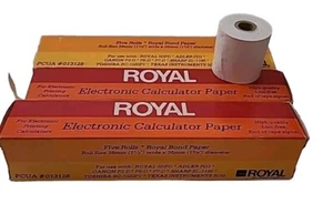 Papel calculadora electrónica Royal PCUA #013128 x 13 rollos 38 mm x 35 mm en cajas - Imagen 1 de 12