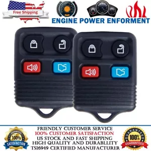 2x Replacement For 2005 2006 2007 2008 2009 2010 Ford Mustang Car Key Fob Remote - Picture 1 of 12