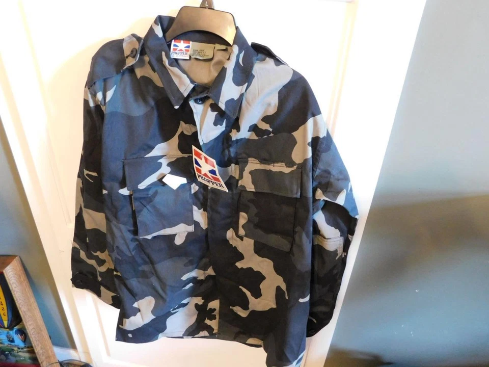 Propper Black Camo BDU Coat 625 Sub Size MR NEW WITH TAGS Long Sleeve - Image 1 of 1