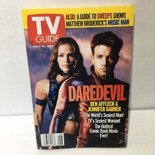 TV Guide February 8-14 2003 Daredevil Ben Affleck & Jennifer Garner Cover