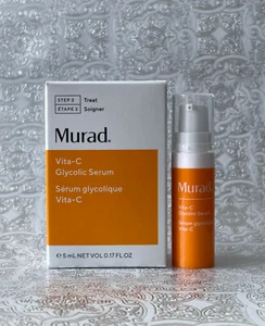 Murad Vita-C GLYKOLISCHES AUFHELLENDES SERUM TESTGRÖSSE 5 ML/0,17 FLÜSSIGE UNZEN NEU IM KARTON - Bild 1 von 4