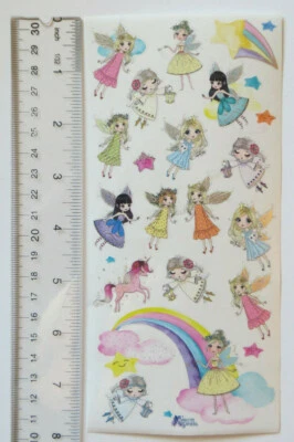 Violette Collection - FOIL FAIRY - Sheet of DISCONTINUED Stickers #C113 - Image 1 of 2