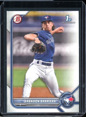 2022 Bowman 1st BRANDON BARRIERA rookie RC blue jays - Image 1 of 2