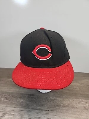 Cincinnati Reds Baseball Hat Cap Official On Field Exclusively MLB Players 7 1/8 - Image 1 of 4