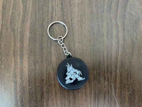 Arizona Coyotes NHL HOCKEY SUPER AWESOME Kachina Logo Mini Foam Puck Key Chain! Cover