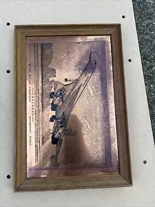 SELTENE BRITISH AIRWAYS CONCORDE KUPFERRADIERUNG Ätzmeister original nummeriert 76 - Bild 1 von 7