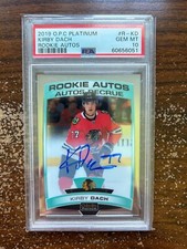 Kirby Dach RC, Rookie Autos #R-KD - 2019 O-Pee-Chee Platinum - PSA 10 GEM MT