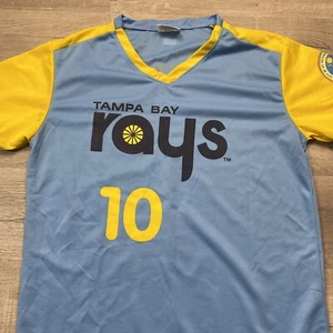 Camiseta deportiva Match Up adulto Tampa Bay Rays talla XL #10 azul amarillo Corey Dickerson🔥⚾️ - Imagen 1 de 11