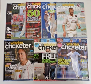 The Wisden Cricketer Bundle x7 Magazines Feb 2008 -Nov 2009 Job Lot Cricket Mags - Picture 1 of 5