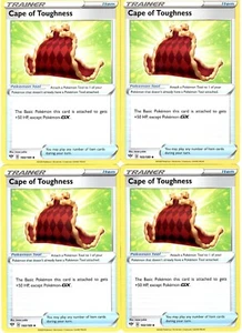 Cape of Toughness x4 - 160/189 Darkness Ablaze Pokemon Trainer Playset - Picture 1 of 1