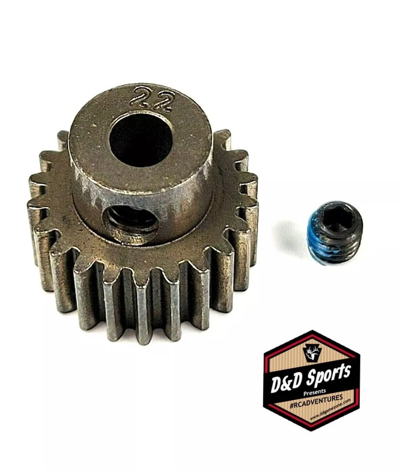 Traxxas 2422 Gear 22-T pinion (48-pitch) / set screw New - Image 1 of 1